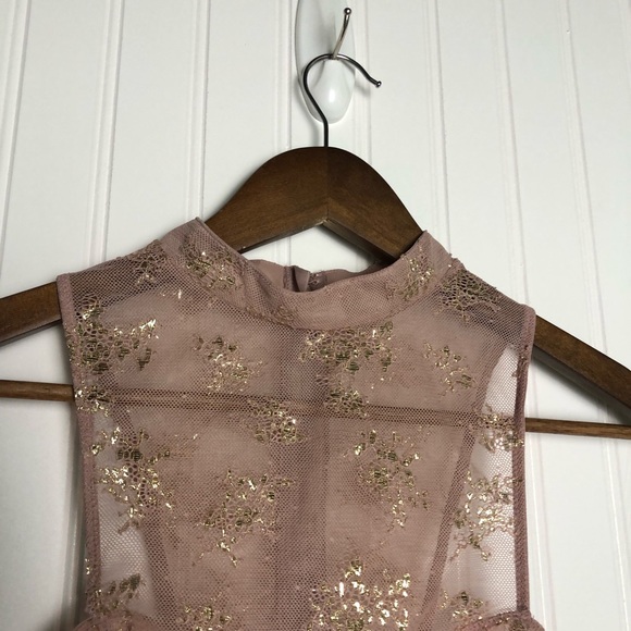 Victoria’s Secret high neck rose gold cut out bra - Picture 3 of 5